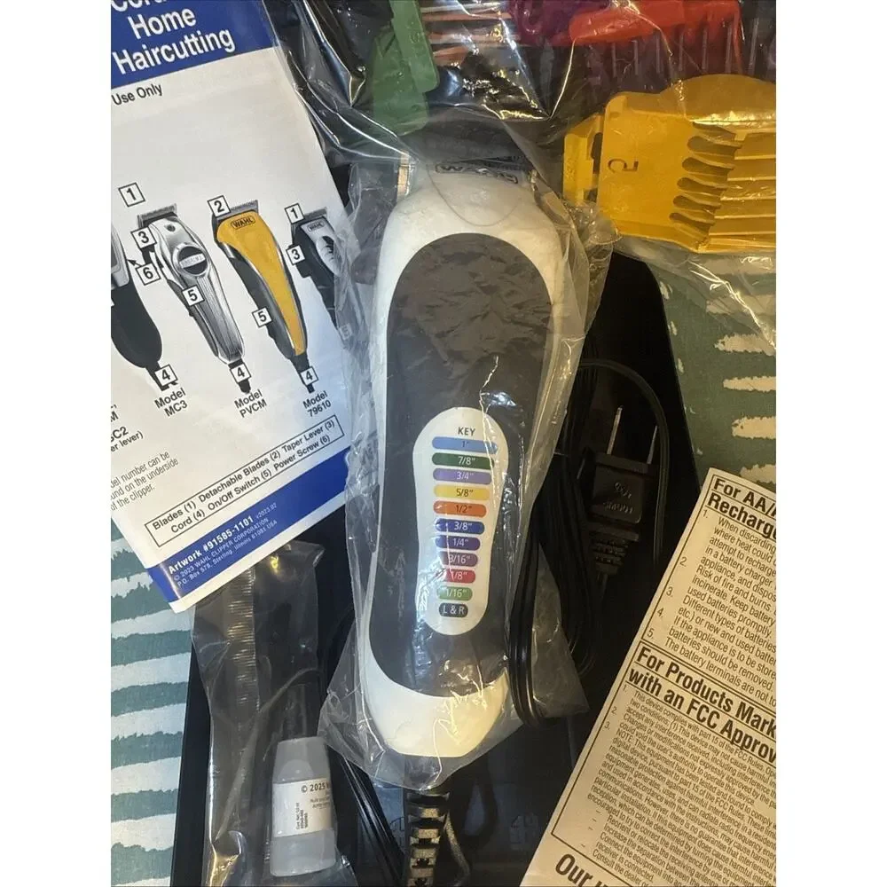 Wahl Color Pro Plus Haircut Clipper Kit - Black/Silver